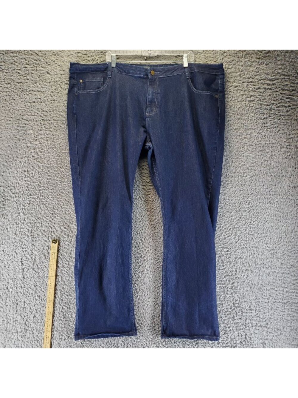 Apparel Collection Jeans Mens 50R Blue McDonald's Straight Stretch Denim *Read*
